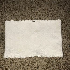 white pink Victoria secret strapless croptop